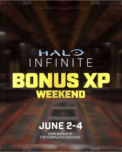 Halo Infinite Bonus XP weekend June 2.